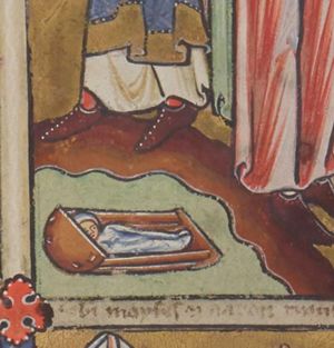 Moses (alone) in the bulrushes.