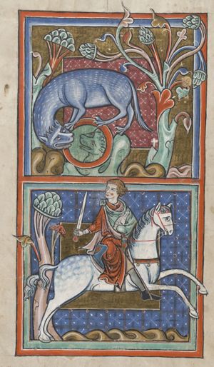 Tigris (Tiger), distracted by a mirror, is robbed from its young by a hunter on horseback