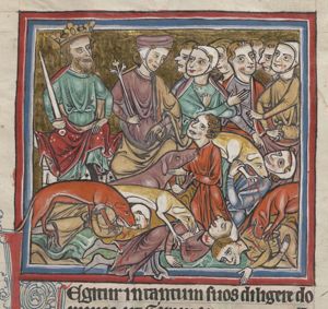 Two hundred dogs liberate the king of the Garamantes