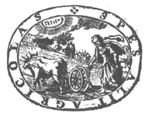 A woman holding an anchor (Hope), while ploughing; Jahweh-tetragram