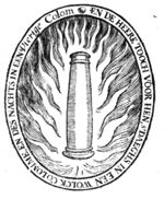 A pillar (Dutch: 'kolom') of fire