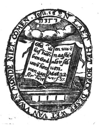 Open book; Jahweh-tetragram