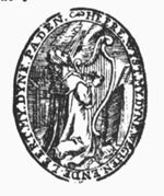 David as psalmist, playing the harp