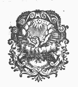 The sun shining on the bird phoenix (Dutch: de 'vogel phoenix'); decorated frame
