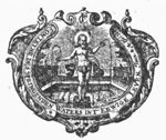 Christ standing in a fountain (Dutch: 'fontein') in a garden setting, shedding his blood; decorated frame with monogram "C.F."