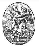 Jacob wrestling with the angel