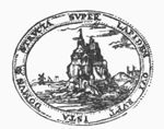 'House built upon a rock, house built upon sand': landscape with a castle built on a rock (Dutch: 'gebouwd op steen'); windmill in the background