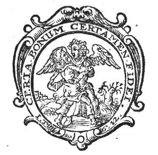 Jacob wrestling with the angel; decorated frame