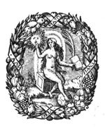 Truth (Dutch: 'waarheid'): a naked woman, on a cubical seat, holding the sun represented as a face, a palm-branch and an open book, the right foot resting on a globe; a wreath decorated with fruit and with inscribed banderole as frame