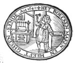 Printing office: a bookbinder