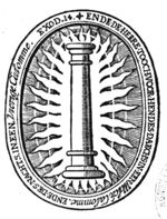 A pillar (Dutch: 'kolom') of fire