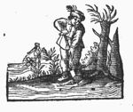 A man spading, another man sowing