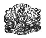 Personification of the city of Dordrecht: sitting woman, holding a palm-branch, 'giving birth to' books in her lap, a coat of arms (of Dordrecht) next to her; banderoles with inscription