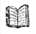 Open book with (pseudo-) text