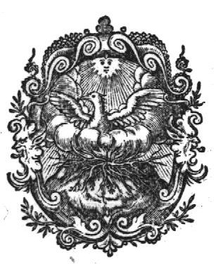 The sun shining on the bird phoenix (Dutch: de 'vogel phoenix'); decorated frame