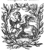 Sphinx framed by a wreath of olive-branches