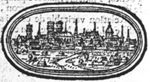 City view of Paris (French: 'ville de Paris'); simple frame