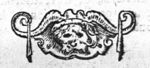 Mascaron with animal horns