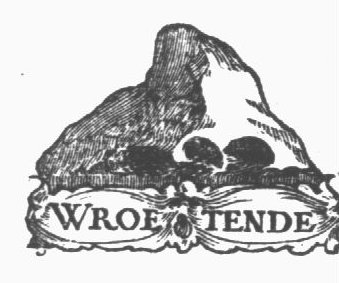 A molehill with three moles