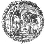 Allegory on the Christian Religion: a winged woman, pointing at a scroll, leaning against a tau-shaped cross with a Chi-Rho monogram; a bit hanging on one arm of the cross; a skeleton, symbolizing Death, under the feet of the woman; a snake on the cross; a tree and a dove holding an olive branch; a banderole; wreath of branches as frame