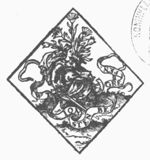 Saint Catherine of Alexandria; banderole; flowers, among which marigolds