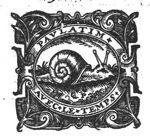 A snail; frame decorated with branches