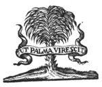 Palm tree; banderole