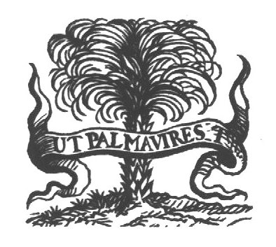 Palm tree; banderole