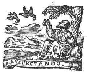 Elijah fed by the ravens (Dutch: 'raven'): while the prophet is living by the brook, ravens bring him food; banderole with inscription