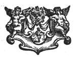 Pilot (Dutch: 'loodsman') holding sounding-lead(?), while walking along the shore; frame with putti and lion's head