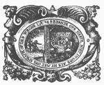 The journey to Emmaus; the two men meet Christ; the supper at Emmaus: Christ is recognized while blessing or breaking the bread; frame decorated with female busts, and festoons