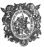 The journey to Emmaus: the two men meet Christ; frame decorated with two putti, cornucopiae, birds, lion's head and mascaron