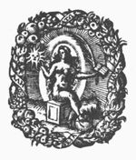 Truth (Dutch: 'waarheid'): a naked woman, on a cubical seat, holding the sun represented as a face, a palm-branch and an open book, the right foot resting on a globe; a wreath decorated with fruit and with inscribed banderole as frame