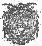 The burning city of Troy with the Trojan horse; ships at sea with the sun just above the horizon; a jar in the foreground symbolizing how easily Troy was broken ('like a pot') by treason; frame decorated with birds, branches and cornucopiae