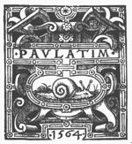 A snail; decorated frame