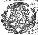 Apollo is watering a tree (Dutch: 'boom'); in the background Pegasus; a belt with inscription