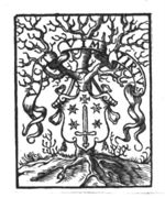 Tree with coat of arms of Haarlem; a banderole