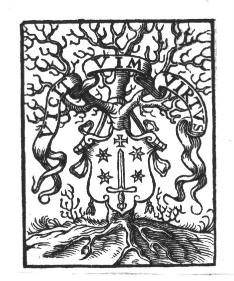 Tree with coat of arms of Haarlem; a banderole