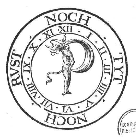Woman holding up a sail (Occasio); the hours of a clock