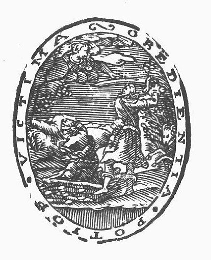 The sacrifice of Isaac: when Abraham has his sword raised to kill the blindfolded Isaac, the angel restrains him