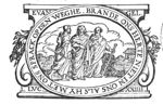 The journey to Emmaus: the two men meet Christ; in the background: the supper at Emmaus; decorated frame