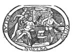 The birth of Minerva: in the smithy of Vulcan she emerges from the head of Jupiter