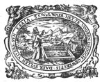 A man, possibly Isaiah, holds his staff over a small garden pond (in Dutch also: 'vijver') pointing at a garden fountain in the shape of a naked boy urinating in the pond; in a hilly lanscape setting a deer and a well; frame decorated with hybrids of mixed human and animal shape, and festoons