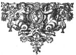 Ornamental vase with crown; coat of arms of Zeeland; elaborate frame decorated with fishes, lobsters, crabs and a turtle, naked boys, tritons, 'Hausmarke'/monogram of the letters "S.A.M.U.E.L V.E.R.S.T.E.R.R.E"