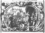 In the garden in front of a villa a man in 'historical costume' (king Solomon?) is picking a lily; another man is standing behind him; of a group of four women under a pergola, two are seated, two are standing; one of the women stretches her arm forward, pointing at the men; Lely-veldt's(?) coat of arms (Hercules, holding a club, between lilies); frame decorated with a cherub