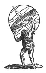 Atlas carrying an armillary sphere