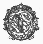 Armillary sphere in decorated frame