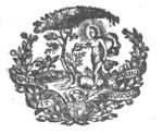 Apollo is watering a tree (Dutch: 'boom'); in the background: Pegasus; a belt with inscription and initials "H.D.B."