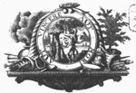 Hercules (club, lion's skin) picking the apples of the Hesperides; frame decorated with a wreath over apples, a tree and a smoking pot, cornucopiae with musical instruments and weaponry