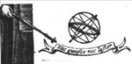 Armillary sphere; banderole